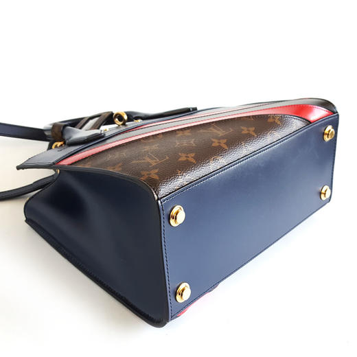 【95新】LV路易威登M55434老花拼蓝色city steamer手提单肩包女士060426NJS03 商品图6