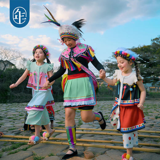 年衣童装儿童套装女童2026年新款夏装民族风女孩背心上衣裙裤套装 商品图3