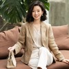 西子/椰奶拿铁竹节麻凉感百搭浅咖针织马甲背心女内搭/MSYH0143 商品缩略图4