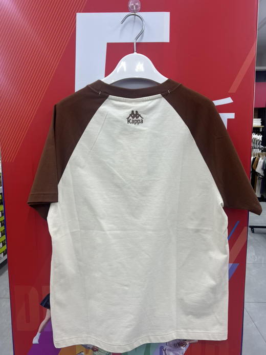 XY| Kappa纯棉圆领撞色运动T恤女夏季户外休闲短袖上衣男女通用k0ew2td22-0114b 商品图1