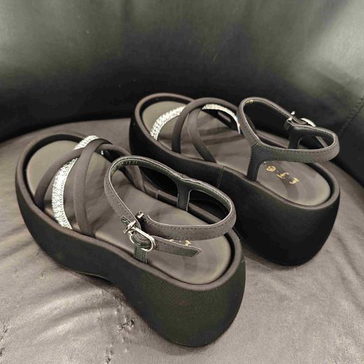 LFGJ凌介x0421时尚钻饰厚底凉鞋 商品图5