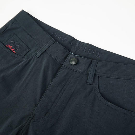 德鲨新款棉质弹力休闲裤男青年2025春夏直筒裤子男装长裤 商品图2