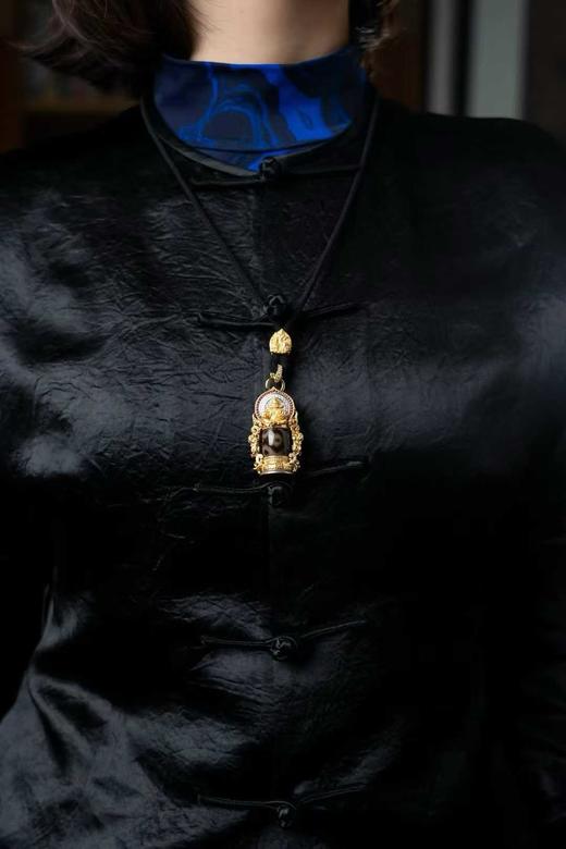 银镀金财神项链 商品图2