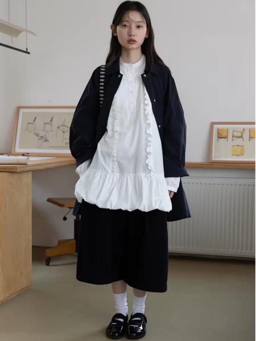 步履不停/6A11303C/圆领花边衬衫 商品图1