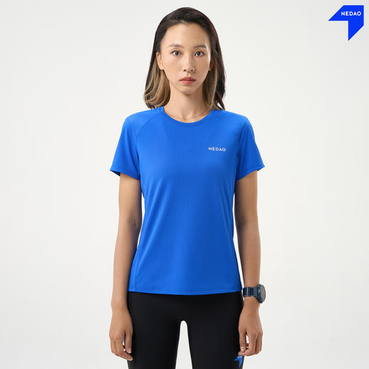NEDAO26新品内道马年短袖男女马拉松越野跑步运动透气排汗吸湿速干T恤 商品图3