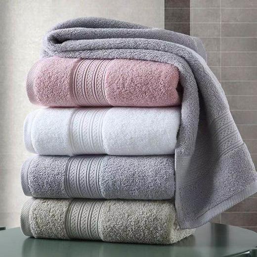 绎生活 新款全棉毛浴巾三件套 | 柔软亲肤、吸水性强 商品图0