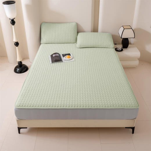 夏季冰感凉席！ROMASTER罗马世家 美学硅胶凉席床笠款3件套 厚实软糯 凉而不冰 6色可选 商品图7