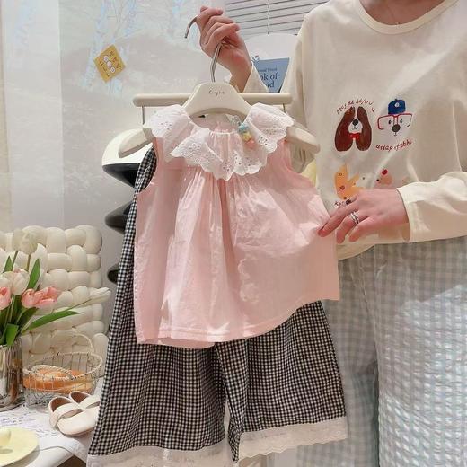 【遮肉显瘦！不易起球】夏季新款洋气百搭女童夏装娃娃衫薄款透气儿童外出服。xb 商品图3