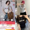秦岚同款moco植绒印花短袖T恤！ 商品缩略图0