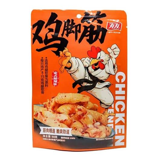 有友 泰式酸辣味鸡脚筋 88g/袋 商品图0
