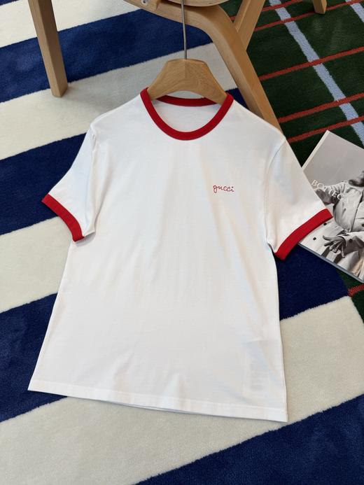 古驰 拼色简约刺绣T恤 商品图6
