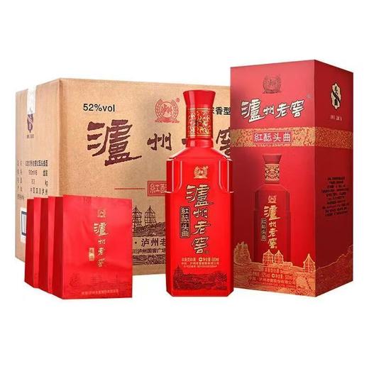 2019年52度泸州老窖头曲红酝，浓香型白酒，原开箱，整箱6瓶*500ml 商品图1