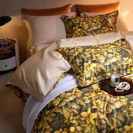 绎生活 弗西西亚全棉四件套 | 高支高密、柔软细腻、如“丝”般的光泽感、大气美观 商品图3