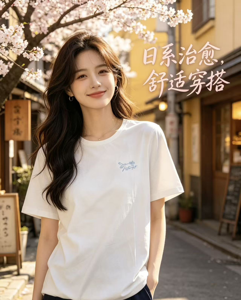 XY/贵人鸟圆领短袖T恤上衣T1252186