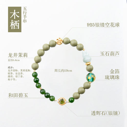 正安中式养生美学 非遗五行款合香珠手串 五行助力 香氛疗愈 商品图9