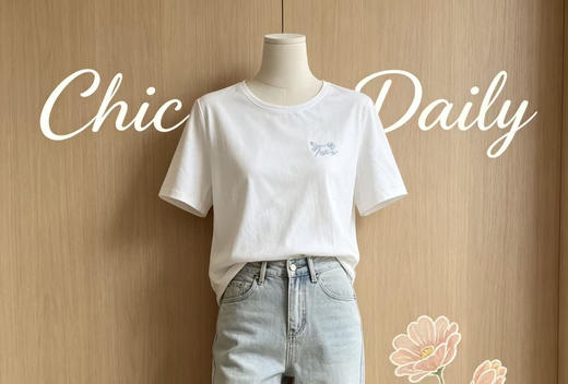 XY/贵人鸟圆领短袖T恤上衣T1252186 商品图2