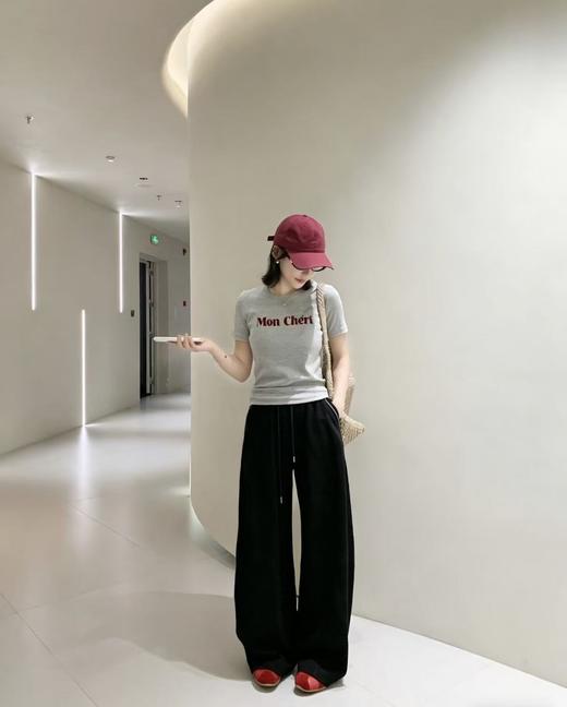 秦岚同款moco植绒印花短袖T恤！ 商品图12