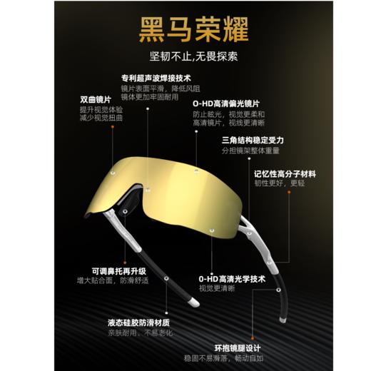 高特跑步眼镜登山太阳镜马拉松运动骑行男款女偏光墨镜GT67017 商品图3