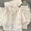 【显瘦不勒肉！亲肤不扎】奶乎乎睡衣女春夏季云朵纯棉绸棉纱短袖可爱大码宽松家居服三件套。xb 商品缩略图0
