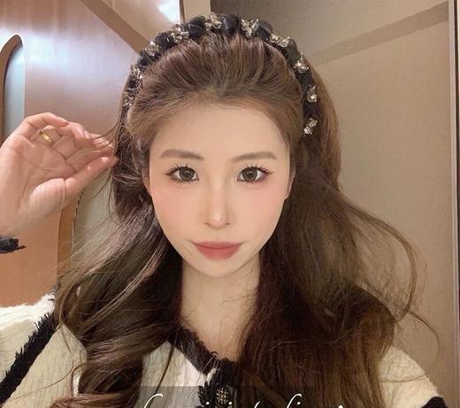 轻奢礼盒装！带齿欧根纱+水晶发箍   26Y04060- 商品图12