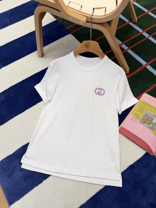 古驰 26SS新款LOGO刺绣白T 商品图6
