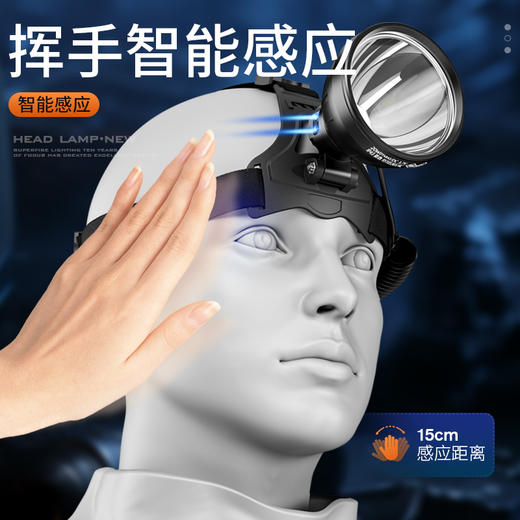 神火HL95头灯强光超亮长续航户外夜钓鱼感应防水头戴式照明矿灯 商品图2