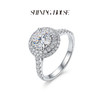 ShiningHouse[培育] 18k金钻石戒指 圆钻形1克拉钻人工真钻人造钻石K金戒指豪华钻石戒指悦己送礼臻选【此商品不支持7天无理由退货退款】预计3日发货 商品缩略图2