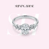 ShiningHouse[培育] 18k金钻石戒指 椭圆形1克拉钻人工真钻人造钻石K金戒指时尚钻石戒指悦己送礼臻选【此商品不支持7天无理由退货退款】预计3日发货 商品缩略图0