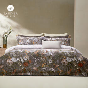 绎生活 萨利全棉印花四件套加厚加密长绒棉