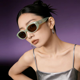 【2026新款上市】ZERSER姿森 新款窄框猫眼墨镜2402