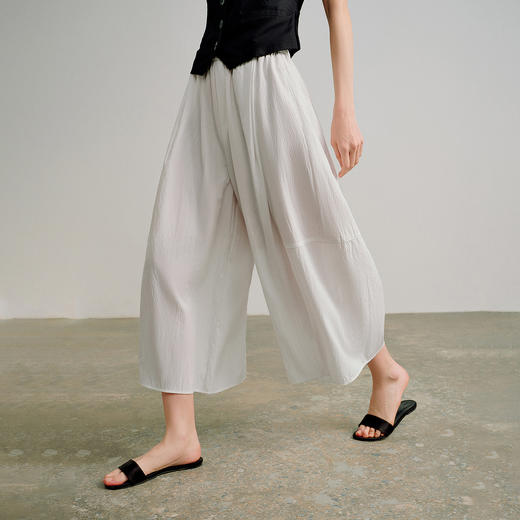 全能裙裤｜初语新款阔腿裙藏肉风琴褶通勤裙裤女 商品图1