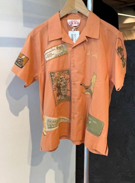 男款刺绣短袖衬衫ju 商品图0