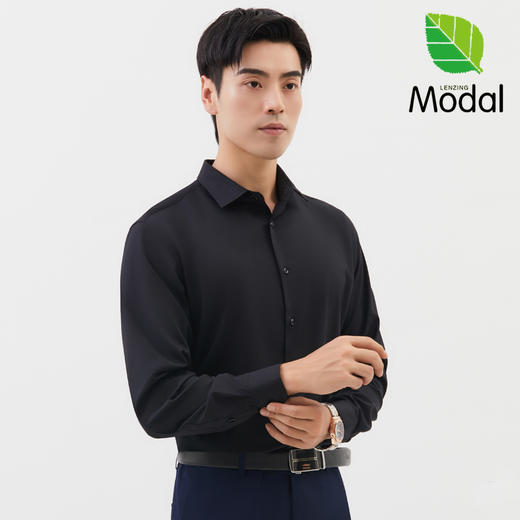 【72小时发出】Gesamy男士兰精莫代尔长袖/短袖衬衫 物理免烫可机洗 HEIQ智能控温 复合莫代尔材质弹性佳无拘束 柔软亲肤透气舒适 商品图6