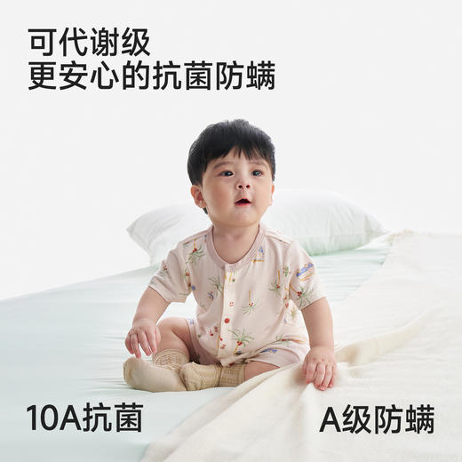 英氏婴儿哈衣男宝宝女宝宝夏季短袖爬爬服10A抗菌背心连体衣 商品图2