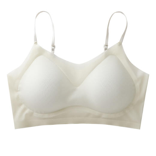 【无痕无钢圈 + 聚拢效果】超薄款一体式固定杯无痕无钢圈聚拢舒适透气吊带美背内衣女文胸罩。xb 商品图4