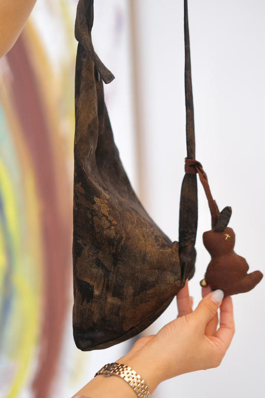 原创仿香云纱做旧肌理复古托特包|小众不撞款现货秒发 商品图0