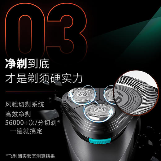 6947265416372   飞利浦PHILIPS   电动剃须刀S1000系列小旋风全身水洗 S1115 商品图3