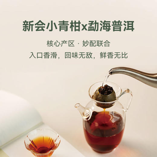 头采小青柑茶  ｜新会核心产区茶枝柑+云南普洱 正宗新会老树采摘 柑香千里 茶香满溢双香融合 解腻养生 一颗泡一天 自饮送礼皆宜 商品图2