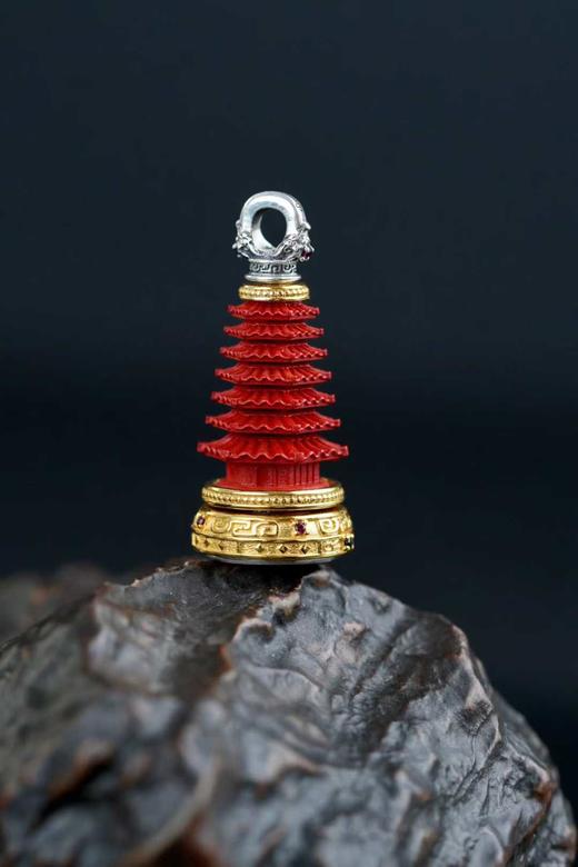 朱砂文昌塔挂件 商品图0