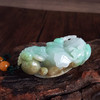 【天然正品】A货翡翠天然细腻细豆种飘绿飘黄封侯拜相造型翡翠吊坠手把件87.7*40.2*32.0MM（皆取最大值）220326TJ13 商品缩略图3