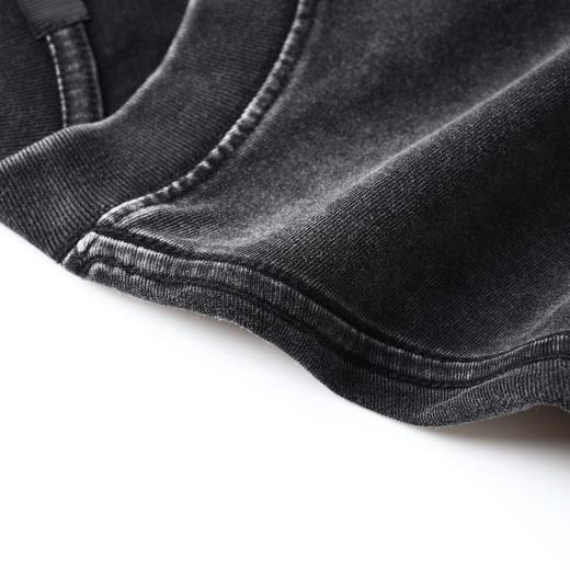 PINLI品立2026夏季新款字母印花圆领落肩袖短袖T恤上衣潮牌男体恤BG262111512 商品图4