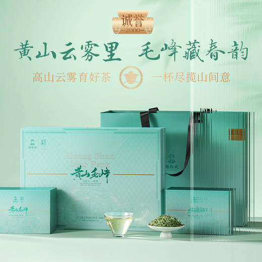 2026新茶谢裕大诚誉2000黄山毛峰礼盒240g 商品图0