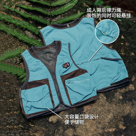【出游季特惠-春夏新品】ACMEITEM爱棵米户外亲子防泼水多口袋机能宽松工装马甲背心-GAH3090601A/GAH3090679A 商品图4