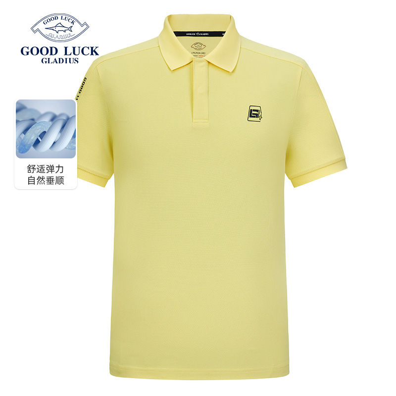 德鲨男士短袖POLO衫2025夏新款休闲上衣男装翻领打底t恤衫