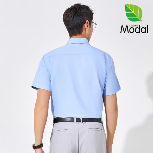 【72小时发出】Gesamy男士兰精莫代尔长袖/短袖衬衫 物理免烫可机洗 HEIQ智能控温 复合莫代尔材质弹性佳无拘束 柔软亲肤透气舒适 商品图12