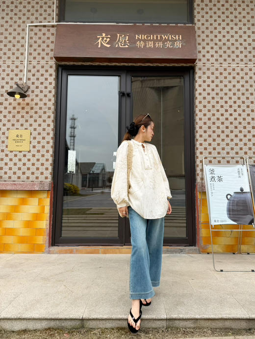 2604302   土耳其🇹🇷牛仔，9分阔腿牛仔裤 商品图1