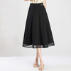 「自」全新升级【铂金会员146/天猫189/差价43】(21008)洛诗琳气质网纱边褶皱半身裙女2026新款高腰中长通A字裙 商品缩略图0