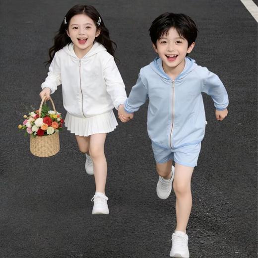 童洛萌儿童防晒衣女童夏季新款速干透气皮肤衣男童防紫外线连帽UPF50+ 商品图9
