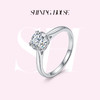 ShiningHouse[培育] 18k金钻石戒指 圆钻形1克拉钻人工真钻人造钻石K金戒指简约钻石戒指悦己送礼臻选【此商品不支持7天无理由退货退款】预计3日发货 商品缩略图0