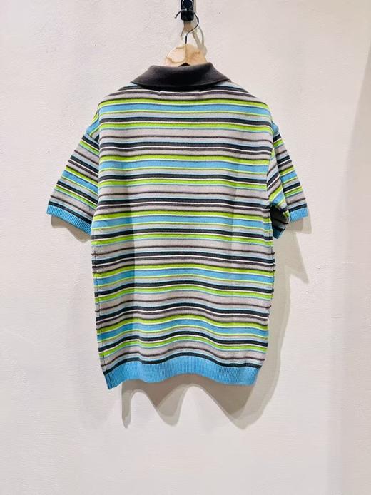 中性款条纹针织短袖polo衫lv 商品图1